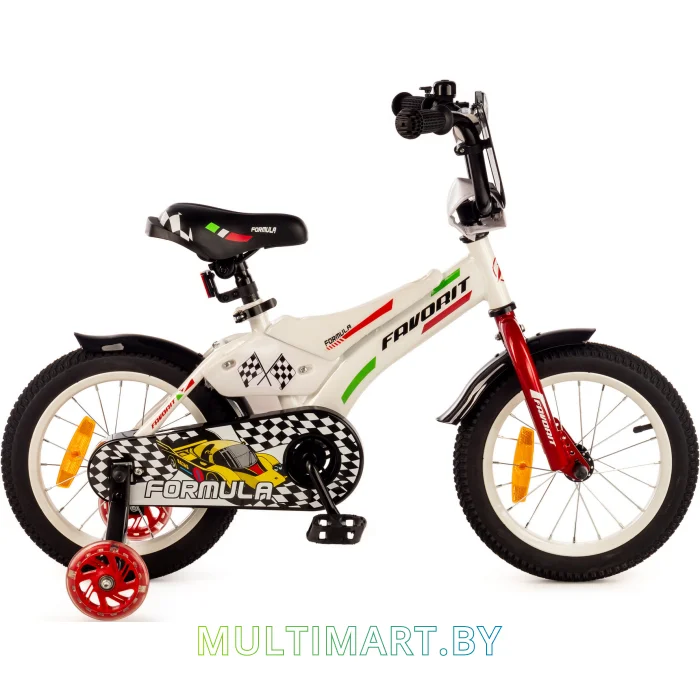 Детский велосипед Favorit Formula 14 FOR-14WT (белый)